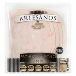 Pechuga de pollo asada en lonchas Receta Artesana El Pozo sin gluten y sin lactosa 170 g