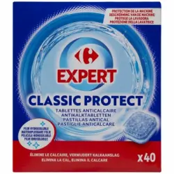 Antical para lavadora en pastillas classic protect Expert Carrefour 40 ud.