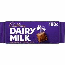 Chocolate con leche Cadbury 180 g.