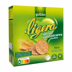 Galletas María sin azúcar añadido Ligera Gullón 600 g.