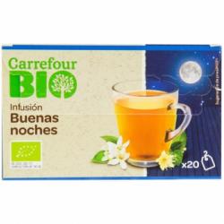 Infusión buenas noches en bolsitas ecológica Carrefour Bio 20 ud.