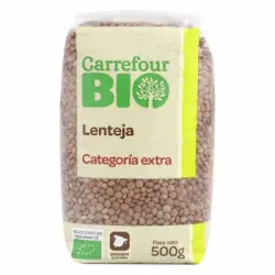 Lenteja categoría extra ecológica Carrefour Bio 500 g.