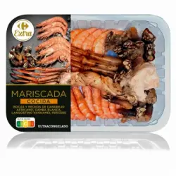 Mariscada cocida congelado Extra Carrefour 500 g.