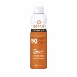 Spray bruma invisible protectora SPF 50 Ecran Sunnique 250 ml.