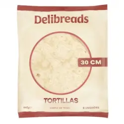 Tortillas de trigo Delibreads 30 cm