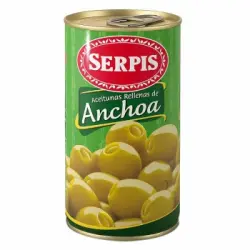 Aceitunas verdes rellenas de anchoa Serpis 150 g.