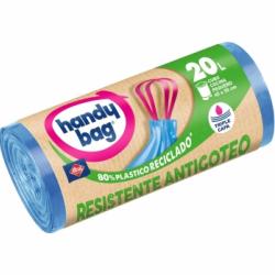 Bolsas de Basura Antigoteo 80% Reciclado Handy Bag 20l 15 ud