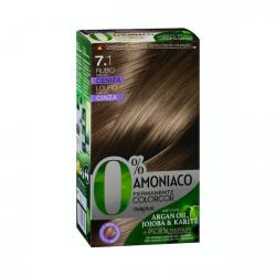 Coloración permanente 7.1 rubio medio ceniza Deliplus 0% amoníaco Caja 1 ud