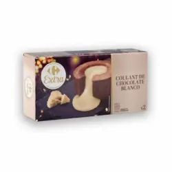 Coulant chocolate blanco Carrefour Extra 200 g