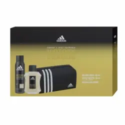Estuche Adidas Victory League: colonia 100 ml, desodorante en spray 150 ml y neceser
