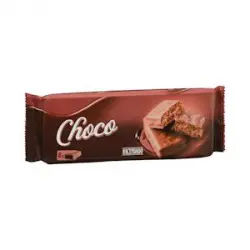 Galletas Choco con relleno de crema de cacao Hacendado recubiertas de chocolate con leche Paquete 0.145 kg