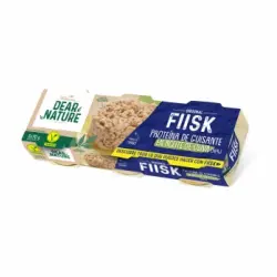 Preparación vegana a base de proteína de guisante en aceite de oliva Dear Nature Frinsa pack de 3 unidades de 70 g.
