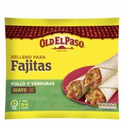 Relleno para fajitas con pollo y verduras Old El Paso 300 g.