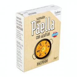 Sazonador para paella con azafrán Hacendado Caja 0.02 100 g