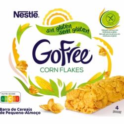 Barritas de maíz tostado Corn Flakes Go Free Nestlé sin gluten 88 g.