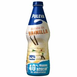 Batido de vainilla 40% menos azúcar Puleva sin gluten botella 1 l.