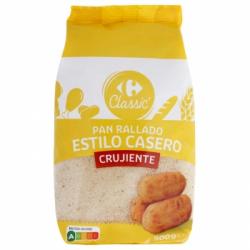 Pan rallado casero crujiente Classic Carrefour 500 g.