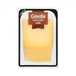 Queso semicurado Gouda Hacendado lonchas Paquete 0.25 kg