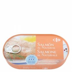 Salmón al natural Carrefour 125 g.
