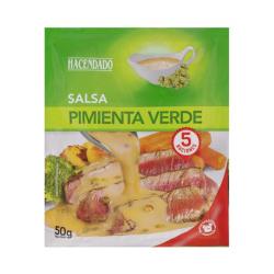 Salsa pimienta verde Hacendado Sobre 0.05 kg