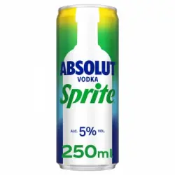 Vodka Absolut sprite lata 25 cl.