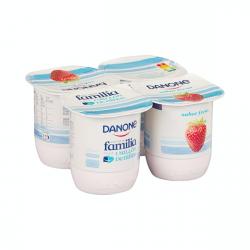 Yogur sabor fresa Danone 4 ud. X 0.12 kg