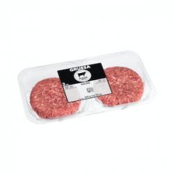 Hamburguesas de vacuno gruesas Bandeja 0.36 kg