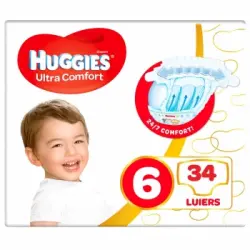 Pañales Huggies Ultra Comfort T6 (15-30 kg) 34 ud.