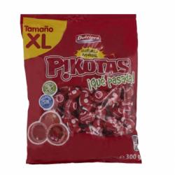 Pikotas de goma sabor cereza Dulciora sin gluten 300 g.