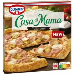Pizza de tocino, champiñones y queso Casa di Mama 407 g.