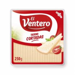 Queso tierno ya cortadas El Ventero 250 g.