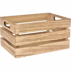 Caja de madera TABERSEO 31x21x16 cm - Madera