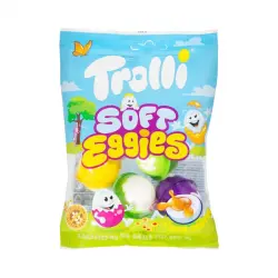 Caramelos rellenos Pascua Soft Eggies Trolli Paquete 0.075 kg