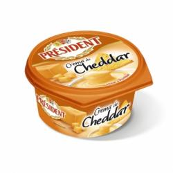 Crema de queso cheddar Président 125 g.