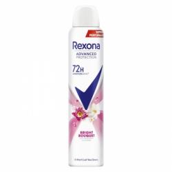 Desodorante en spray antitranspirante bright bouquet 72h Advanced Protection Rexona 200 ml.