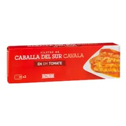 Filetes de caballa del sur en tomate Hacendado