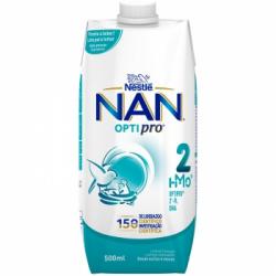 Leche infantil de continuación desde 6 meses Nestlé Nan Optipro 2 brik 500 ml.