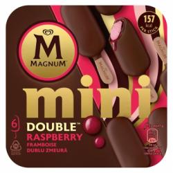 Mini bombón helado de frambuesa Double Magnum 6 ud.