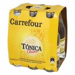 Tónica Carrefour pack de 6 botellas de 20 cl.