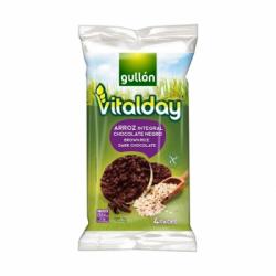 Tortitas de arroz integrales con chocolate negro Gullón Vitalday sin gluten 105,2 g.