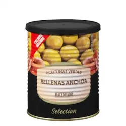 Aceitunas verdes rellenas de anchoa Hacendado