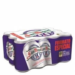 Cerveza San Miguel 0,0 sin alcohol Lager pack de 12 latas de 33 cl.