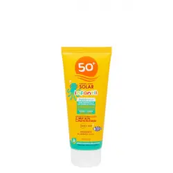 Crema protección solar infantil FPS 50+ Deliplus para pieles sensibles y atópicas Bote 0.1 100 ml