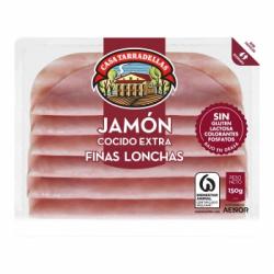 Jamón Cocido Extra en finas lonchas Casa Tarradellas sin gluten y sin lactosa 150 g