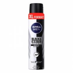 Desodorante en spray Black&White Invisible Original Nivea Men 250 ml.