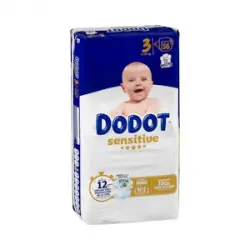 Pañales bebé talla 3 de 6-10 kg Dodot Paquete 56 ud
