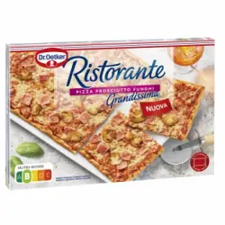 Pizza prosciutto funghi grandissima Ristorante 580 g.