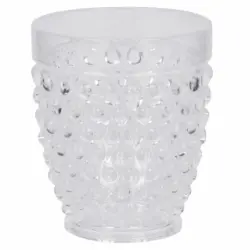 Vasos Redondo de Plástico 8,8x8,8cm - Transparente