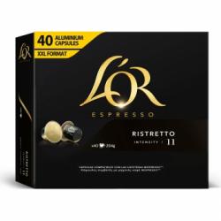 Café ristretto en cápsulas L'Or Espresso compatible con Nespresso 40 unidades de 5,2 g.