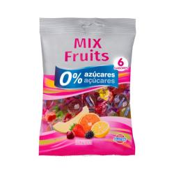 Caramelos Mix Fruits Hacendado 0% azúcares Paquete 0.1 kg